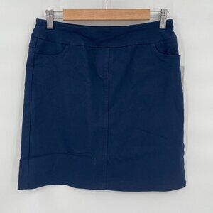 Bette & Court Navy Slim-Sation Pull On Golf Skort with Pockets 6 Preppy Tennis
